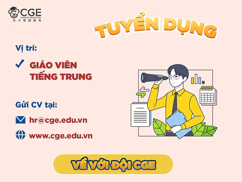 tuyển dụng giáo viên tiếng Trung