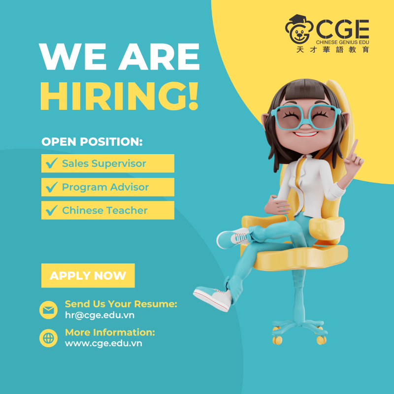 TUYỂN DỤNG TIẾNG TRUNG